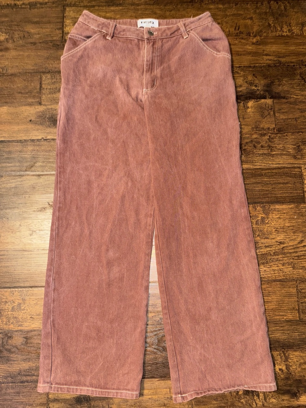 RSQ Women's Mauve Color Wide Leg Carpenter Pants Size M